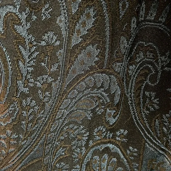 Women's Susan Graver Jacquard Knit Open Front Duster Cardigan Midnight Ink Sz 1X - Picture 3 of 11